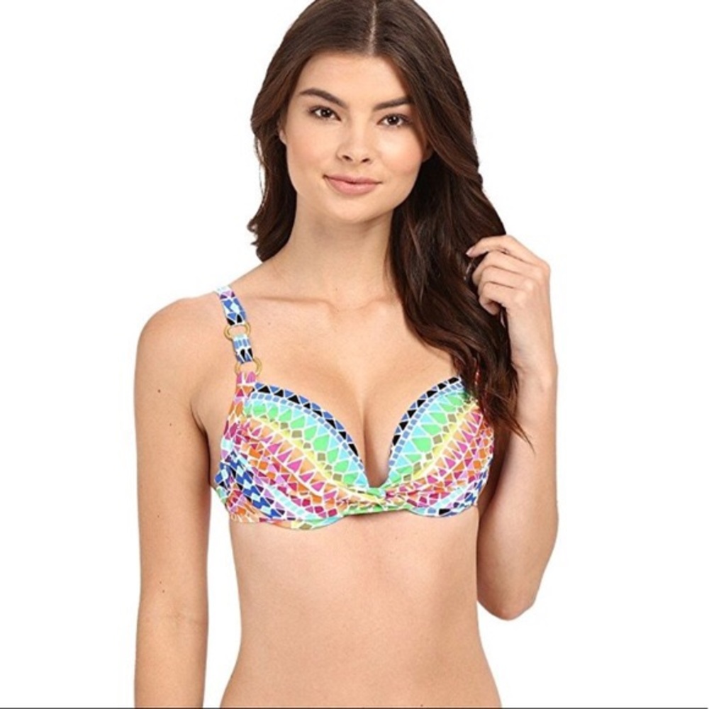 La Blanca Rainbow Full Spectrum Push Up Bikini Top